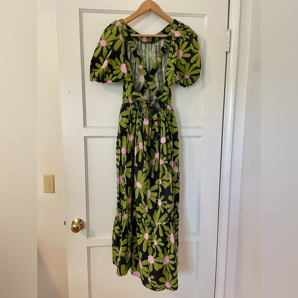 Topshop Cotton Floral Maxi Dress - size 6US - Picture 5 of 8
